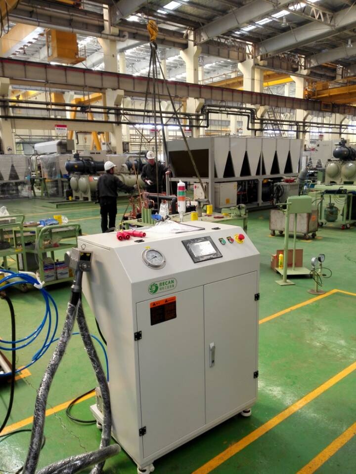 单枪充注机用于风冷模块空调的高精度冷媒加注